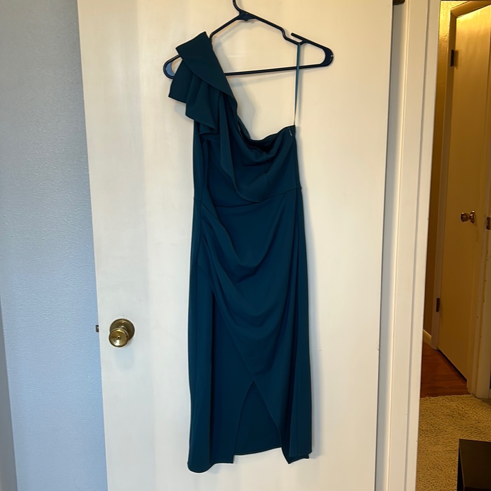 Caracilia teal, one should dress, size medium NWT